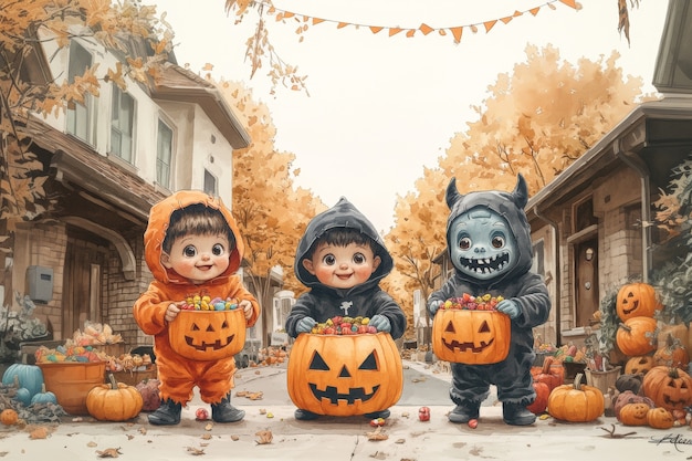 Free photo digital art halloween illustration