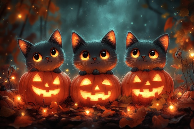 Free photo digital art halloween illustration