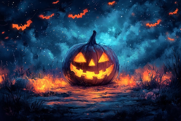 Free photo digital art halloween illustration