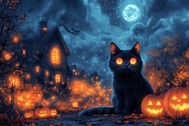 Free photo digital art halloween illustration