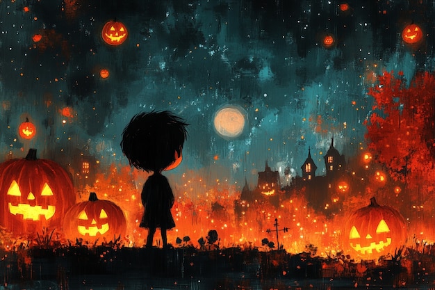 Free Photo digital art halloween illustration