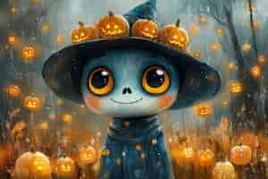 Free photo digital art halloween illustration