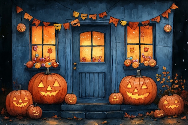 Free photo digital art halloween illustration