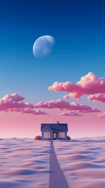 Free Photo digital art isolated house