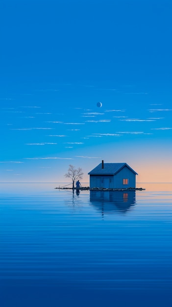 Free Photo digital art isolated house