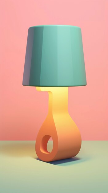 Digital art light lamp design