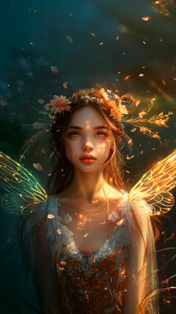 Digital art of magical fairy