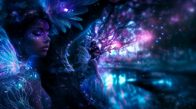 Digital art of magical fairy