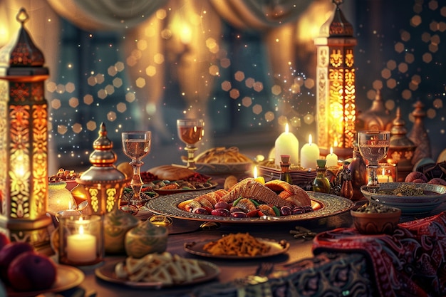 Free photo digital art ramadan celebration