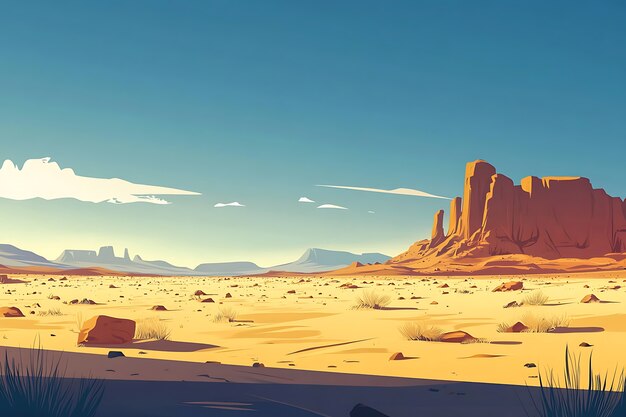 Digital art southwest landscape