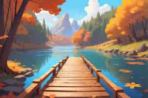 Free photo digital art style autumn illustration