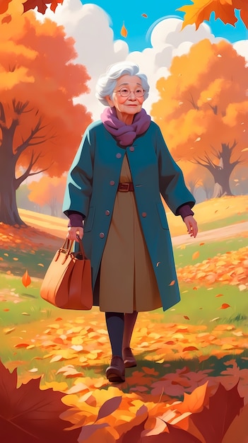 Free photo digital art style fall season illustration