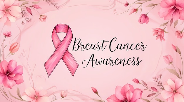 Free photo digital art style illustration for breast cancer awareness month