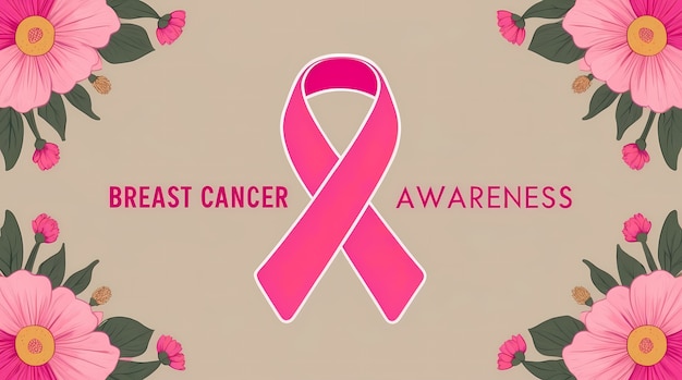 Free Photo digital art style illustration for breast cancer awareness month