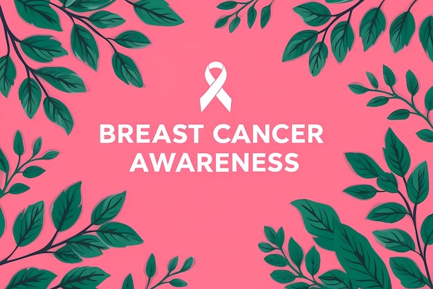 Free photo digital art style illustration for breast cancer awareness month