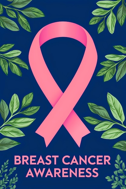 Free photo digital art style illustration for breast cancer awareness month