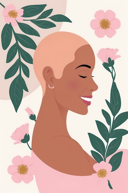 Free Photo digital art style illustration for breast cancer awareness month