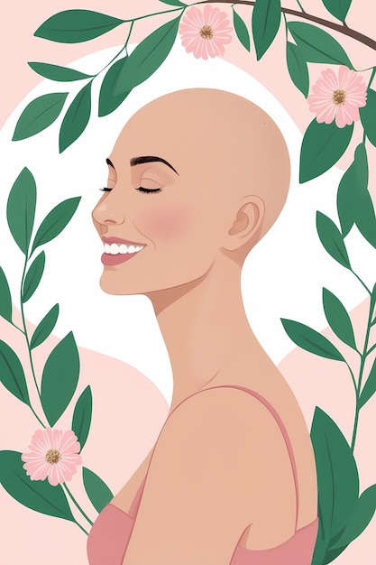 Free Photo digital art style illustration for breast cancer awareness month