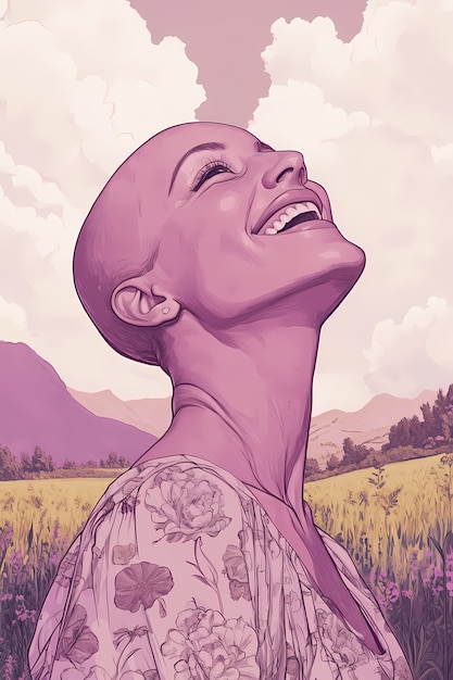 Free Photo digital art style illustration for breast cancer awareness month