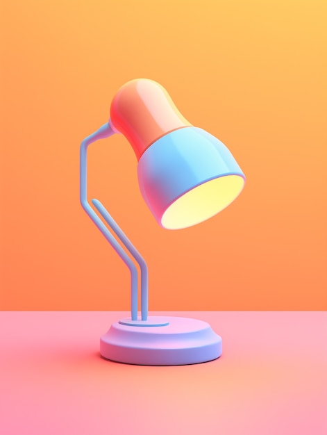 Digital art style light lamp design