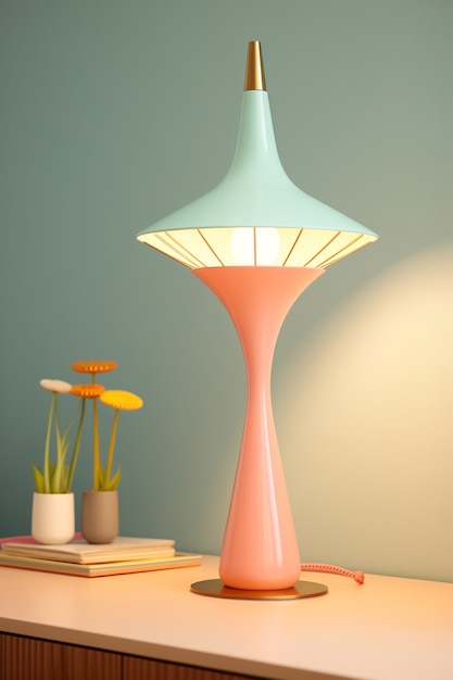 Digital art style light lamp design