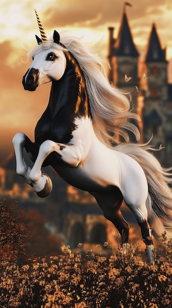 Free photo digital art style view of fantasy unicorn