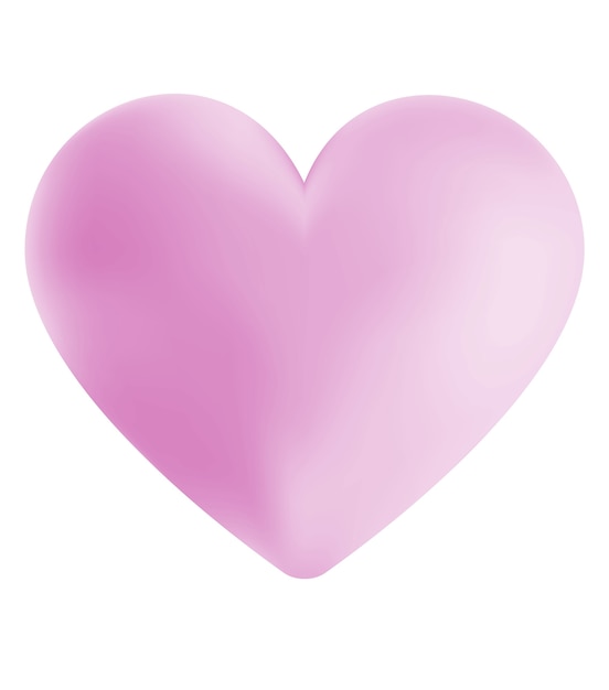 Free Photo digital illustration of a simple pink heart