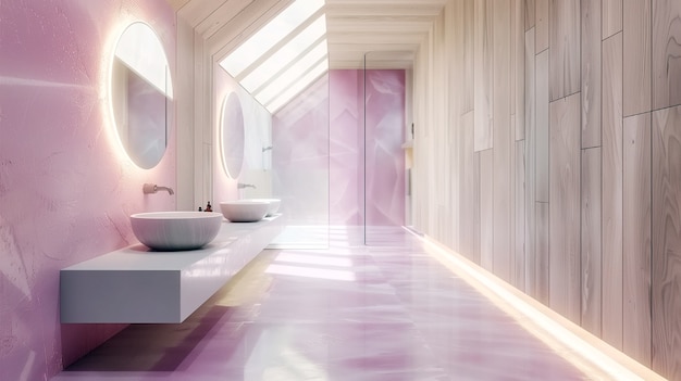 Digital lavender interior design