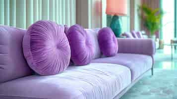 Free photo digital lavender style interior design