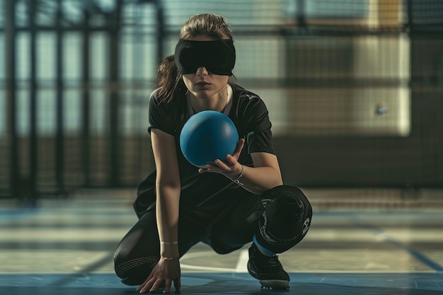 Free Photo disabled female athlete competing the official paralympic games