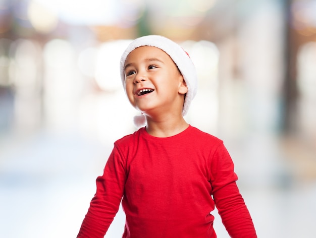 Free photo distracted child with blurred background