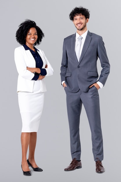 Free photo diverse business people full body portrait for jobs and career campaign