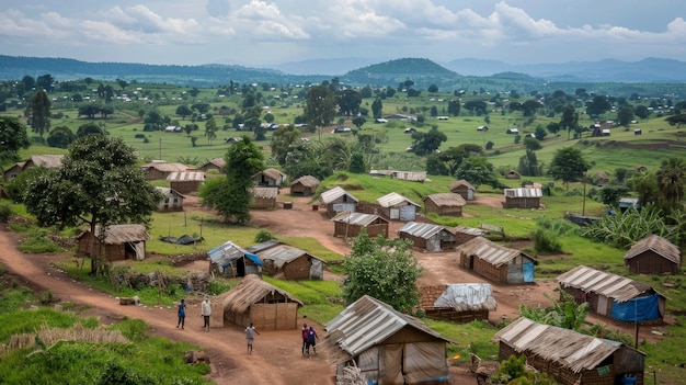 Free Photo diverse people in refugee camps