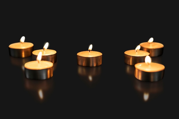 Free Photo diwali candle background, aesthetic flame image