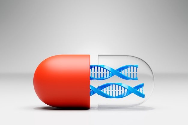 Free Photo dna representation concept