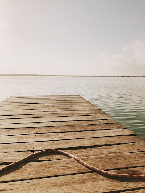 Free photo dock over the sea