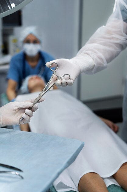 Doctors in the operation room