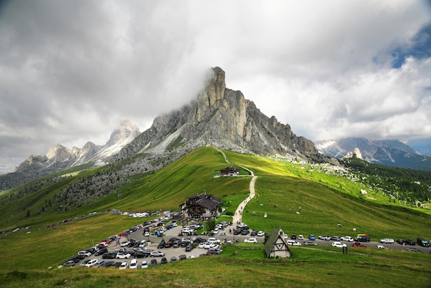 Free photo dolomite alps in italy