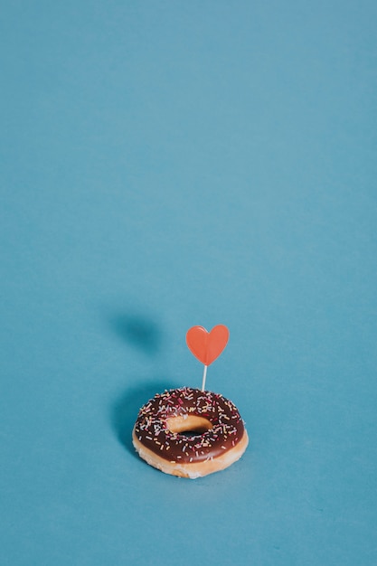 Donut with a heart