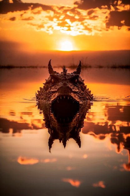 Free photo dragons and fantasy artificial intelligence image