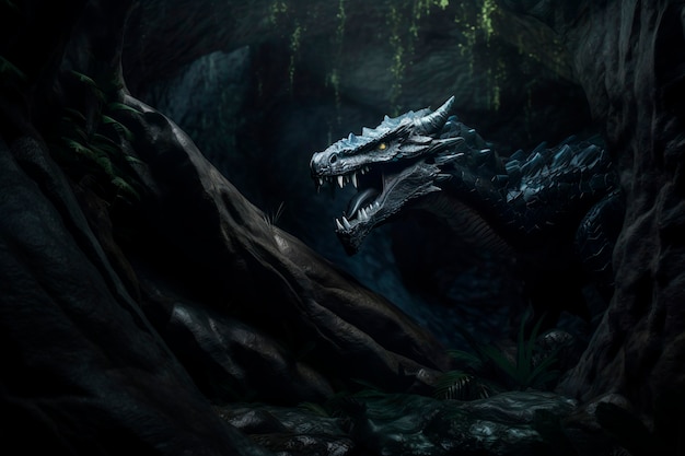 Dragons and fantasy artificial intelligence image