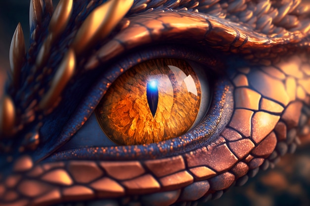 Free photo dragons and fantasy artificial intelligence image