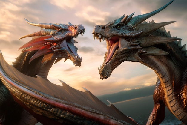 Dragons and fantasy artificial intelligence image