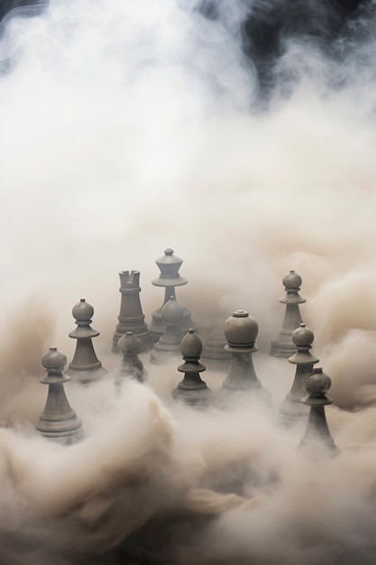 Free Photo dramatic chess piece