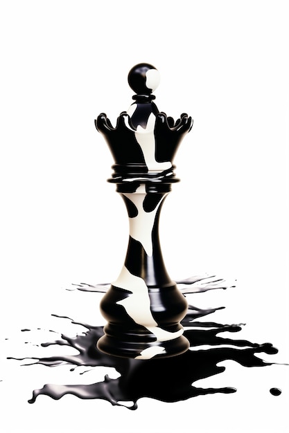 Free photo dramatic chess piece