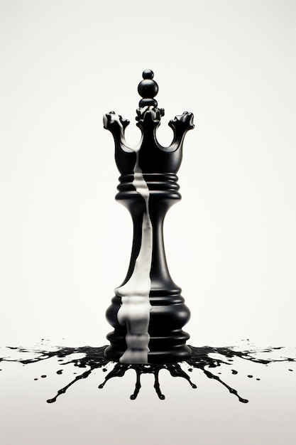 Free photo dramatic chess piece