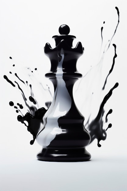 Free photo dramatic chess piece