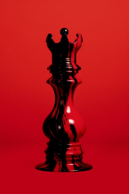 Free photo dramatic chess piece