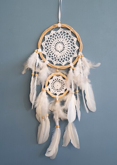 Dreamcatcher hanging on a wall