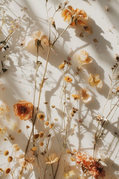 Dreamy arrangement with decorative dried flowers